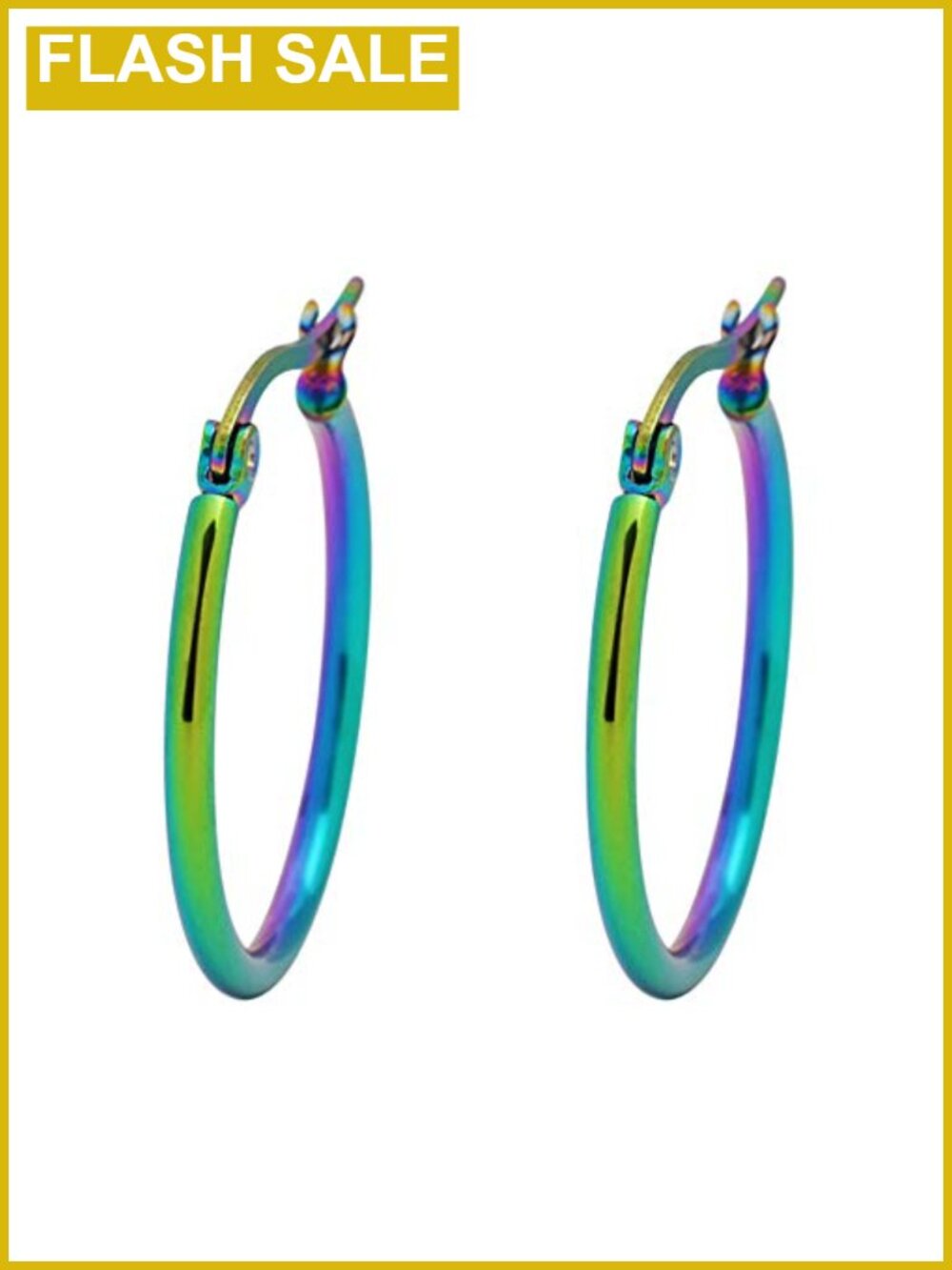 316L Surgical Stainless Steel Hoop Earrings 20mm Hypoallergenic Gift